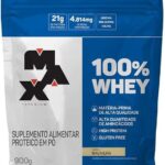 100% Whey Refil (900g) - Baunilha - Max Titanium, Max Titanium