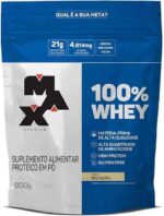 100% Whey Refil (900g) - Baunilha - Max Titanium, Max Titanium