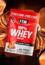 FTW 100% Whey Protein com Proteína Concentrada WPC, Suplemento Alimentar Pós-Treino em Pó com Fonte de Proteína do Soro do Leite, Alto Valor Biológico, Sem Glúten – Refil 900g (Sabor Doce de Leite) - Imagem 3