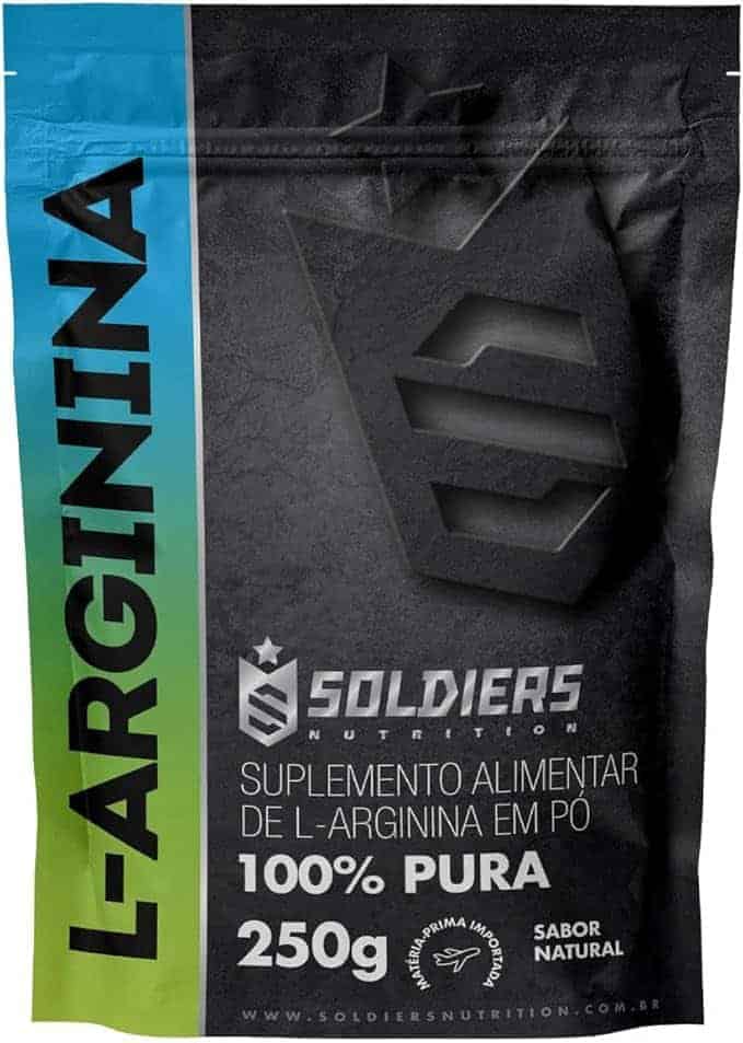 Arginina-250g-100-Puro-Importado-Soldiers-Nutrition.jpg Arginina 250g - 100% Puro Importado - Soldiers Nutrition - Imagem 1