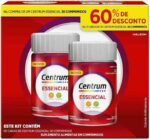 Centrum Essencial Multivitamínico Diário, com Complexo B, Vitamina D, e Magnesio, 2 Frascos com 30 Comprimidos cada