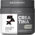 Creatina Monohidratada Creapure Em Pó 83 Doses Pote 250g Max Titanium