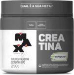 Creatina Monohidratada Creapure Em Pó 83 Doses Pote 250g Max Titanium
