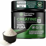 Creatina Monohidratada Everlasting Nutrition 300g - Suplemento para Aumento de Força e Performance em Treinos
