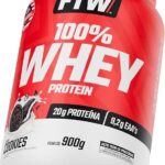 FTW 100% Whey Protein com Proteína Concentrada WPC, Suplemento Alimentar Pós-Treino em Pó com Fonte de Proteína do Soro do Leite, Alto Valor Biológico, Sem Glúten – Pote 900g (Sabor Cookies)
