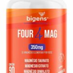 Four Mag, 4 Magnésio (taurato, citrato, dimalato, bisglicinato), 350mg de Magnésio Elementar, 90 Cápsulas, Bigens