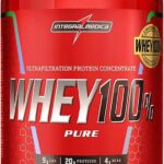 Integralmédica - Whey Protein Concentrado Chocolate 100% Pure - 21g de Proteína por Scoop, Suplementação Alimentar Pós-Treino, Fórmula Enriquecida com BCAAs - Pote 900g