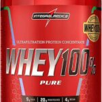 Integralmédica - Whey Protein Concentrado Chocolate Maltado 100% Pure - 21g de Proteína por Scoop, Suplementação Alimentar Pós-Treino, Fórmula Enriquecida com BCAAs - Pote 900g