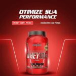 Integralmédica - Whey Protein Concentrado Chocolate Maltado 100% Pure - 21g de Proteína por Scoop, Suplementação Alimentar Pós-Treino, Fórmula Enriquecida com BCAAs - Pote 900g - Imagem 3