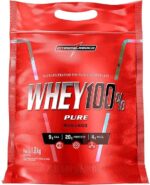 Integralmédica - Whey Protein Concentrado Morango 100% Pure - 21g de Proteína por Scoop, Suplementação Alimentar Pós-Treino, Fórmula Enriquecida com BCAAs - Pouch 1,8kg