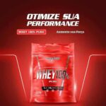 Integralmédica - Whey Protein Concentrado Morango 100% Pure - 21g de Proteína por Scoop, Suplementação Alimentar Pós-Treino, Fórmula Enriquecida com BCAAs - Pouch 1,8kg - Imagem 3