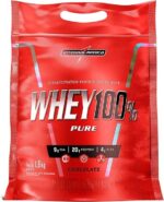 Integralmédica - Whey Protein Concentrado Chocolate 100% Pure - 21g de Proteína por Scoop, Suplementação Alimentar Pós-Treino, Fórmula Enriquecida com BCAAs - Pouch 1,8kg