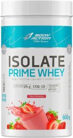 Isolate Prime Whey 900g Sabor Morango Bodyaction