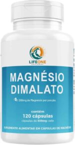 Magnesio Dimalato 120 Cápsulas Life One