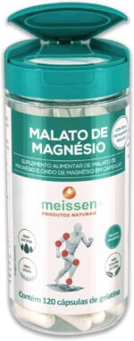 Malato de Magnésio 300Mg 120 Cápsulas, Meissen