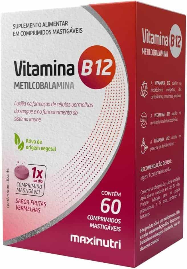 Maxinutri-Vitamina-B12-Comprimidos-Mastigaveis-60-Comp-Unico.jpg Maxinutri Vitamina B12 Comprimidos Mastigáveis (60 Comp) Único - Imagem 1