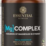 Mg Complex - 4 Tipos de Magnésio - 90 Capsulas - Essential Nutrition