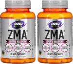Now Foods ZMA Zinco Magnésio 800mg 90Caps 2 unidades Produto Importado