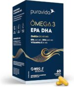 Puravida Suplemento alimentar Ômega 3 EPA DHA 60 cápsulas