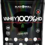 Refil Whey 100% Hd Chocolate 900G, Black Skull