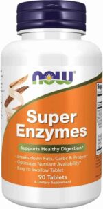 Super Enzymes Enzimas Digestivas (90 Tabletes) - Now Foods