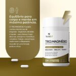 TRIO.MAGNÉSIO - Longa Duração: 2 Meses de Uso, Bisglicinato - Dimalato - Taurato, 260mg Alta Concentração,120 Cápsulas, Fortalvit - Imagem 2
