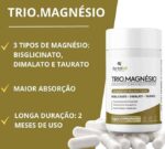 TRIO.MAGNÉSIO - Longa Duração: 2 Meses de Uso, Bisglicinato - Dimalato - Taurato, 260mg Alta Concentração,120 Cápsulas, Fortalvit - Imagem 2