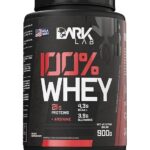 Whey 100% Concentrado Pote 900G Dark Lab (900g, Morango)