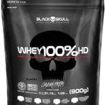 Whey 100% Hd - 900G Refil Baunilha, Black Skull